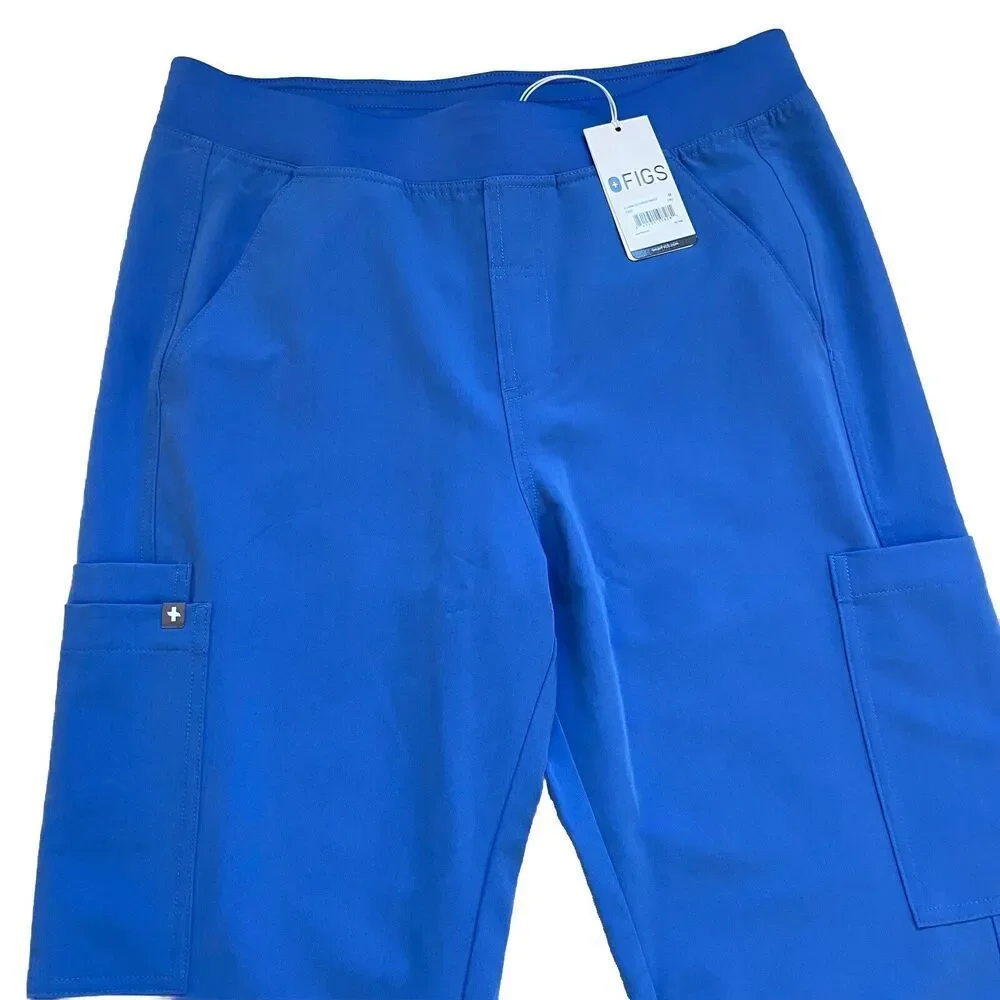 Figs Axim 2.0 Cargo Scrub Pants Ceil Blue Size Medium